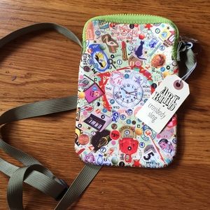 Art Bird cross body sling travel bag